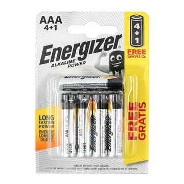 Energizer Alkaline Power Batteries AAA 5 Pack