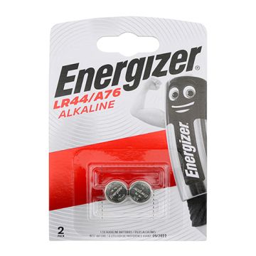 Energizer Alkaline A76 / LR44 Coin Batteries 2 Pack