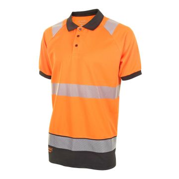 Beeswift Hi-Vis Railway Two-Tone Polo Shirt Orange