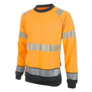 Beeswift Railway Hi-Vis Two-Tone Sweatshirt Orange