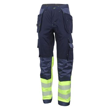 Beeswift Hi-Vis Two-Tone Trousers Navy/Yellow