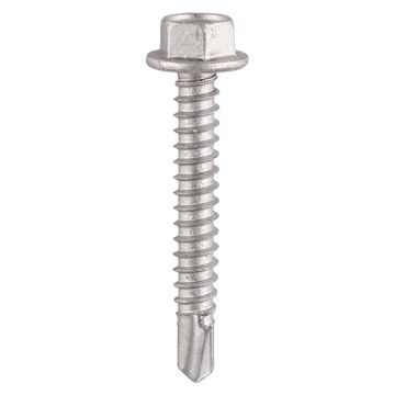 TIMCO Self-Drilling Hex Head Light Section Screws Silver BOXED