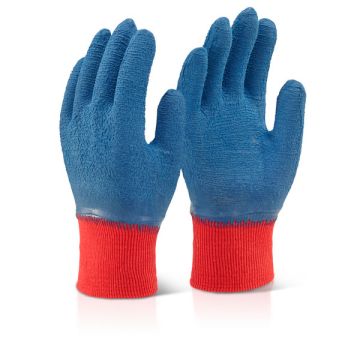 Beeswift Latex Fully Coated Gripper Gloves Blue