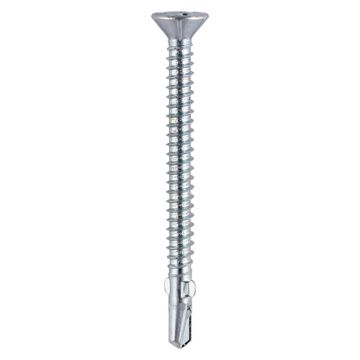 TIMCO PH Self-Drilling Wing-Tip Countersunk Light Section Silver Screws BOXED