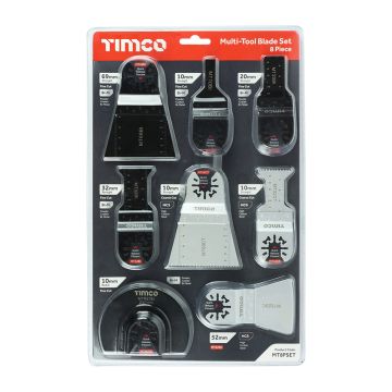 TIMCO Multi-Tool Blades Mixed Set 8 Piece