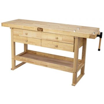 SIP 01460 Professional Hardwood 4-Drawer Workbench
