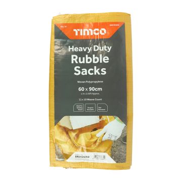 TIMCO Heavy Duty Woven Rubble Sacks 10 Pack