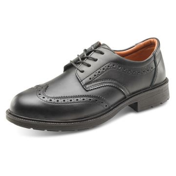 Beeswift Brogue S1 Safety Leather Shoes Black