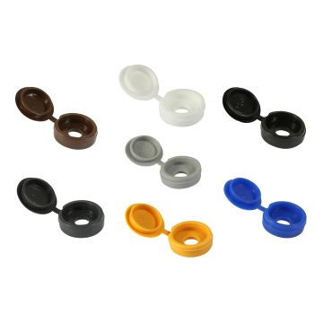 TIMCO Hinged Screw Caps Various Colours BAGGED