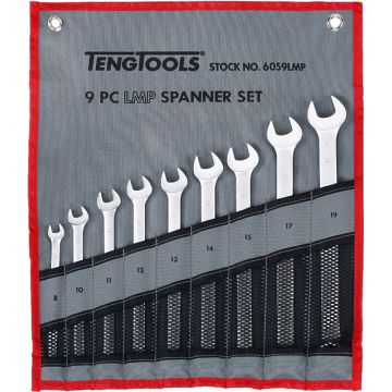 Teng Tools 9 Piece Long Combination Spanner Set
