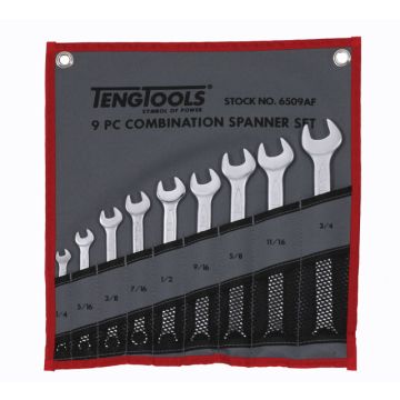 Teng Tools 9 Piece AF Combination Spanner Set