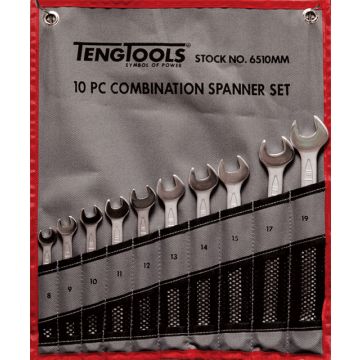 Teng Tools 10 Piece Combination Spanner Set