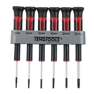 Teng Tools 6 Piece TX Mini Screwdriver Set
