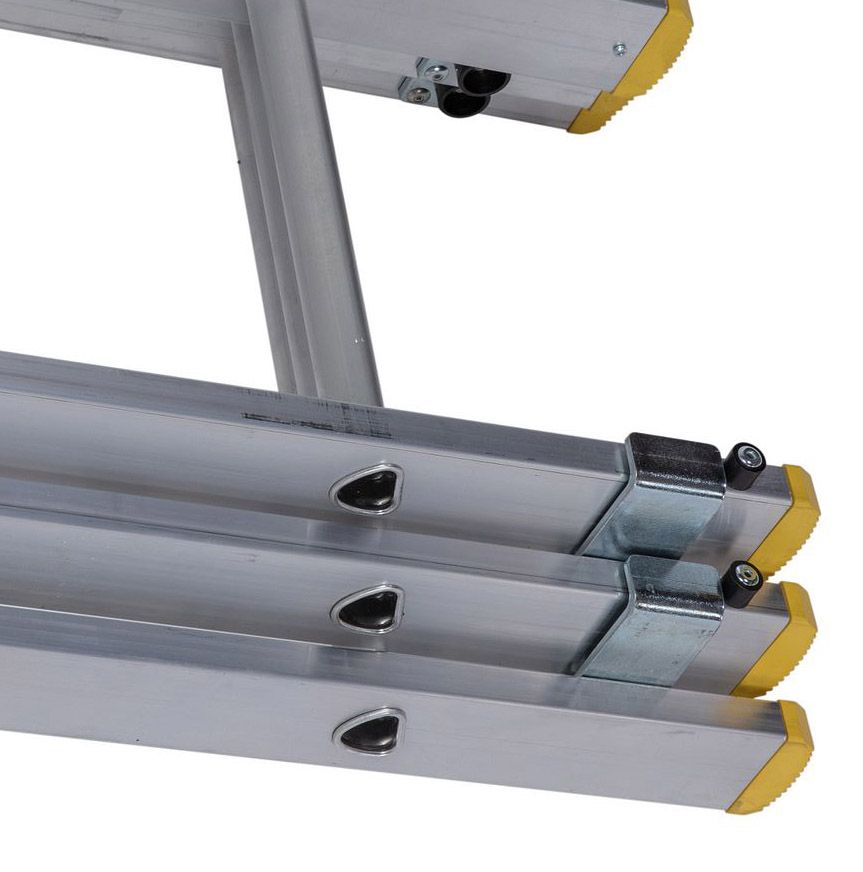 Werner 723 Series Aluminium D Rung Triple Section Ladder