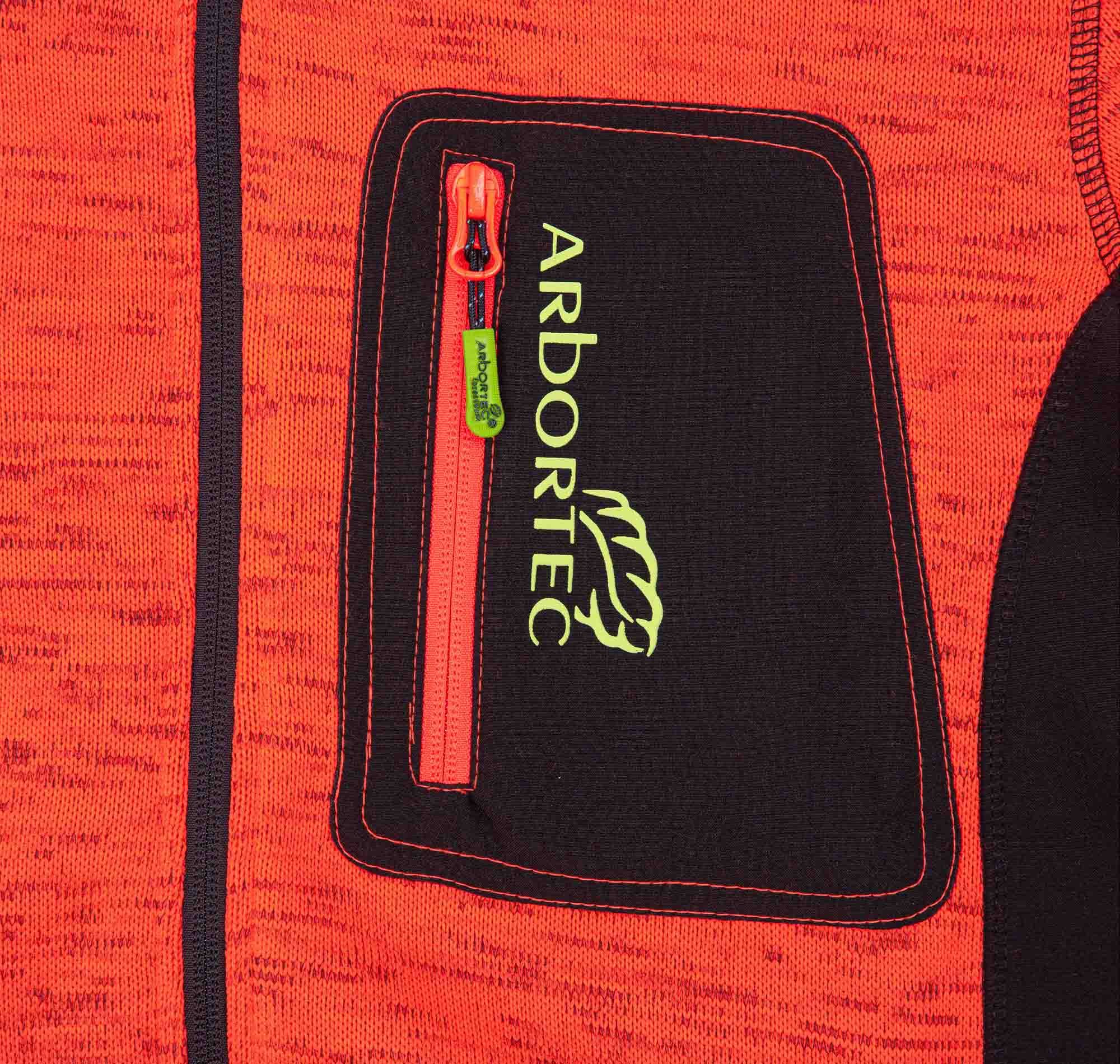 Arbortec AT4900 Kudu Plus Melange Zip Sweater Jacket Orange