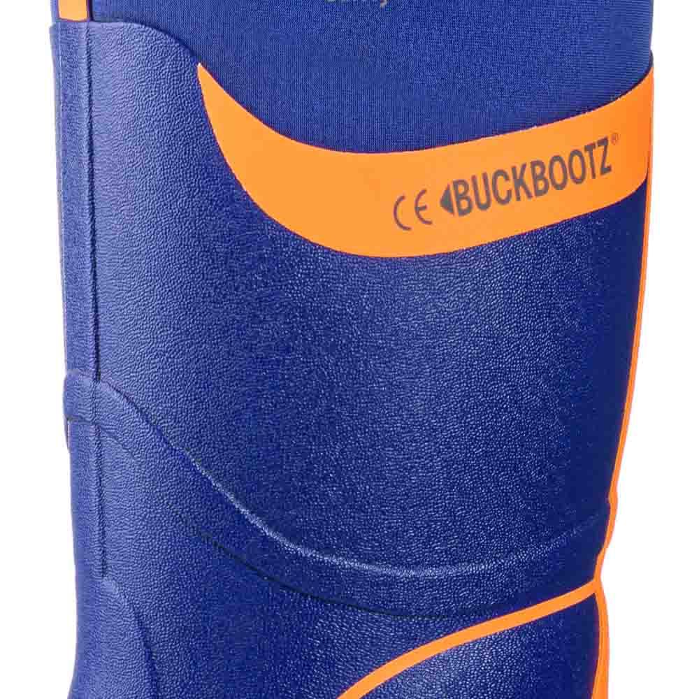 Buckler BBZ8000 Buckbootz Hi-Viz Full Safety Wellies Neoprene Lined Blue/Orange S5 HRO CI HI AN SRC