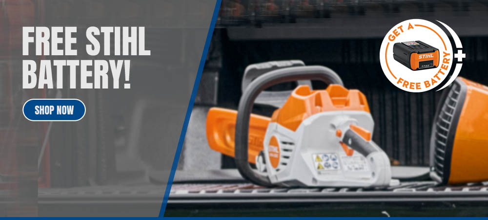 SHOP NOW - Stihl Cordless Battery Products - FREE BATTERY OFFER!